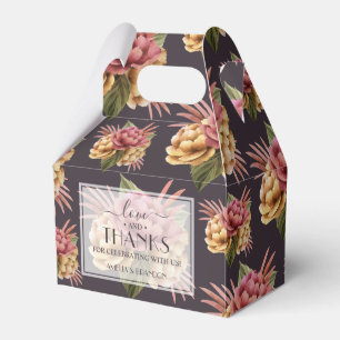 Moderne Peony-Blume Geschenkschachtel