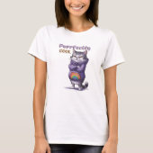 Moderne, perfekt Coole Katze Funny T-Shirt (Vorderseite)