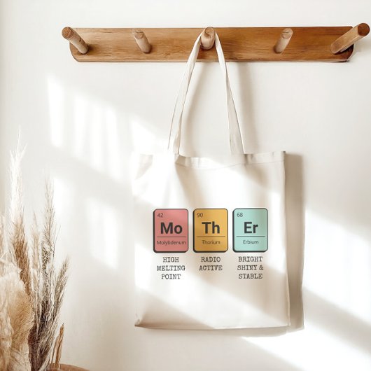 Moderne, periodische Elemente der Tischchemie Tragetasche