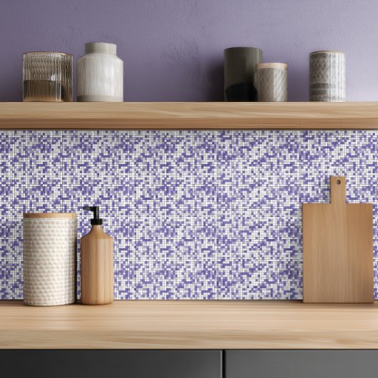 Moderne Periwinkle Lavender Geometrie Keramik Tile Fliese