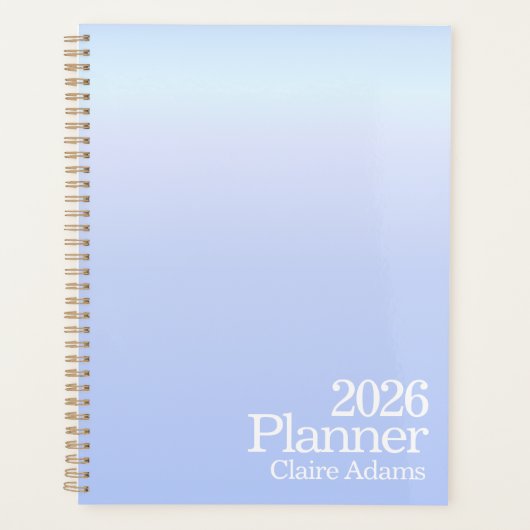 Moderne Periwinkle Ombre Planer (Vorderseite)