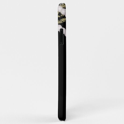 Moderne Perlen und Glitzer Case-Mate iPhone Hülle (Hinten/Rechts)