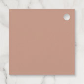 Moderne Perlen und Prosecco Brautparty Geschenkanhänger (Rückseite)