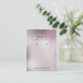 Moderne Perlenohrringe Visitenkarte (Stehend Vorderseite)