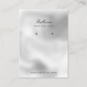 Moderne Perlenohrringe Visitenkarte (Vorderseite)