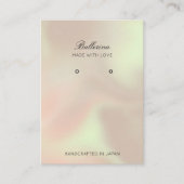 Moderne Perlenohrringe Visitenkarte (Vorderseite)