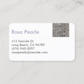 Moderne Perlmuttkontakt-Karte Telefonnummerkarte (Rückseite)