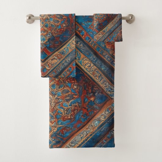 Moderne persische, schöne Sammlung alter Muster Badhandtuch Set (Insitu)