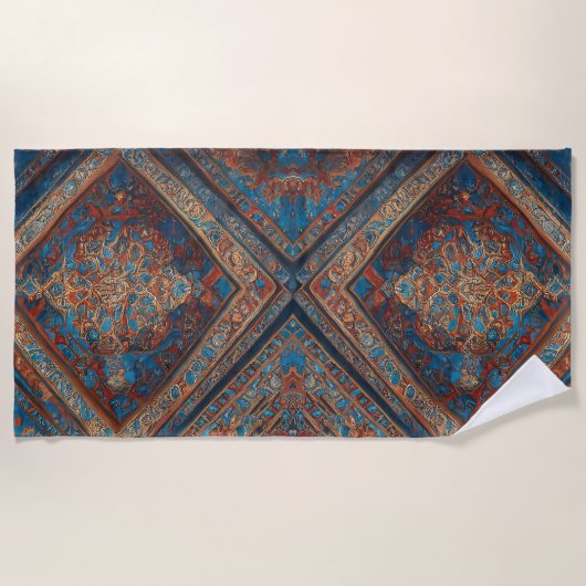 Moderne persische, schöne Sammlung alter Muster Strandtuch (Vorderseite)