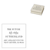 Moderne Personal Script-Rücksendeadresse Gummistempel (Stempel)
