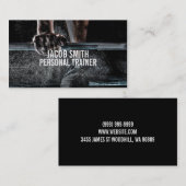 Moderne Personal Trainer Business Card Visitenkarte (Vorne/Hinten)
