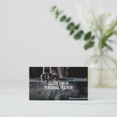 Moderne Personal Trainer Business Card Visitenkarte (Stehend Vorderseite)