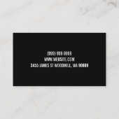 Moderne Personal Trainer Business Card Visitenkarte (Rückseite)