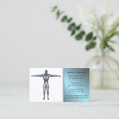 Moderne Personal Trainer Business Card Visitenkarte (Stehend Vorderseite)
