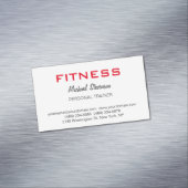 Moderne Personal Trainer Fitness Magnetische Visitenkarte (Beispiel)