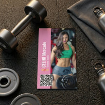 Moderne Personal Trainer Fitness mit Foto Business