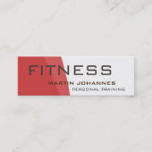 Moderne Personal Trainer Sport Gym Bodybuilding Mini Visitenkarte (Vorderseite)
