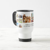 Moderne Personalisierte 14-Foto Collage Reisebecher (Vorderseite Links)