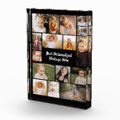 Moderne personalisierte 16-Foto-Collage-Fotoblock Fotoblock (Rechts)