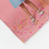 Moderne personalisierte 16-Foto-Collage in individ Fleecedecke (Ecke)