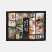 Moderne Personalisierte 16-FotoCollage - kundenspe Fleecedecke (Vorderseite (Horizontal))