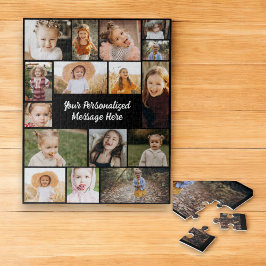 Moderne Personalisierte 16-FotoCollage - kundenspe Puzzle