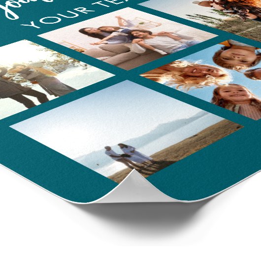 Moderne Personalisierte 19 Fotomaterial Poster (Ecke)