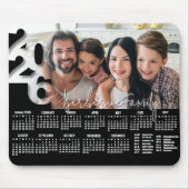 Moderne personalisierte 2026 Schreibtischkalender- Mousepad (Vorne)