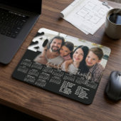 Moderne personalisierte 2027 Schreibtischkalender- Mousepad