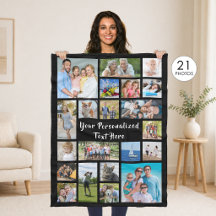 Moderne, Personalisierte 21-FotoCollage mit indivi