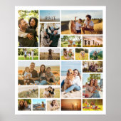 Moderne Personalisierte 22-Foto Collage Poster (Vorne)