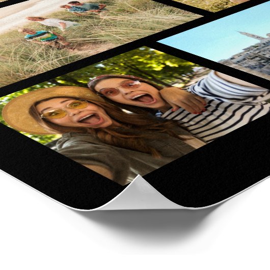Moderne Personalisierte 22-Foto Collage Poster (Ecke)
