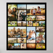 Moderne Personalisierte 22-Foto Collage Poster (Vorne)