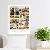 Moderne Personalisierte 22-Foto Collage Poster
