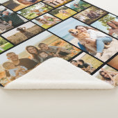 Moderne Personalisierte 22-Foto Collage Sherpadecke (3/4)