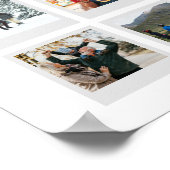 Moderne Personalisierte 27 Bilder FotoCollage Poster (Ecke)