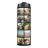 Moderne Personalisierte 30 FotoCollage Thermosbecher (Vorderseite)