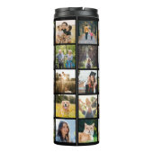 Moderne Personalisierte 30 FotoCollage Thermosbecher (Rückseite)