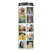Moderne Personalisierte 30 FotoCollage Thermosbecher (Rückseite)