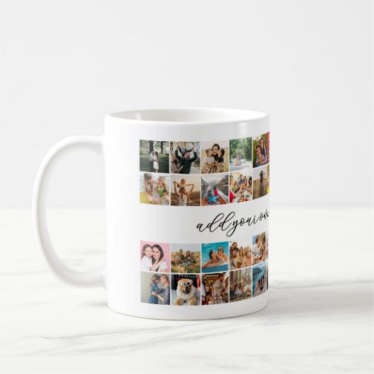 Moderne Personalisierte 48 Fotomaterial Kaffeetasse (Links)