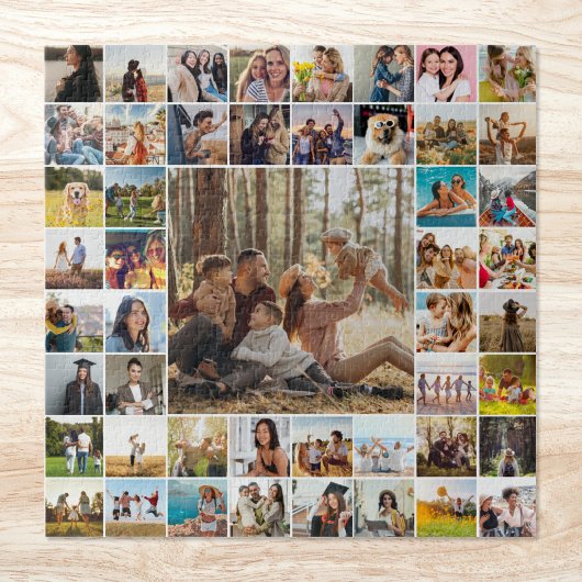 Moderne Personalisierte 49 Fotomaterial Puzzle