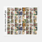 Moderne Personalisierte 56 Fotomaterial Fleecedecke (Vorderseite (Horizontal))