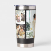 Moderne personalisierte 5-Foto-Collage Thermobecher (Rechts)