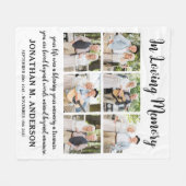 Moderne Personalisierte 6 Bilder Erinnerung Fleecedecke (Vorderseite (Horizontal))