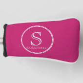 Moderne Personalisierte Anfangs- und Namensgebung Golf Headcover (Vorderseite)