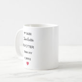 Moderne personalisierte Babe-Kaffeetasse Kaffeetasse (Vorderseite Links)
