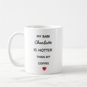 Moderne personalisierte Babe-Kaffeetasse Kaffeetasse (Links)