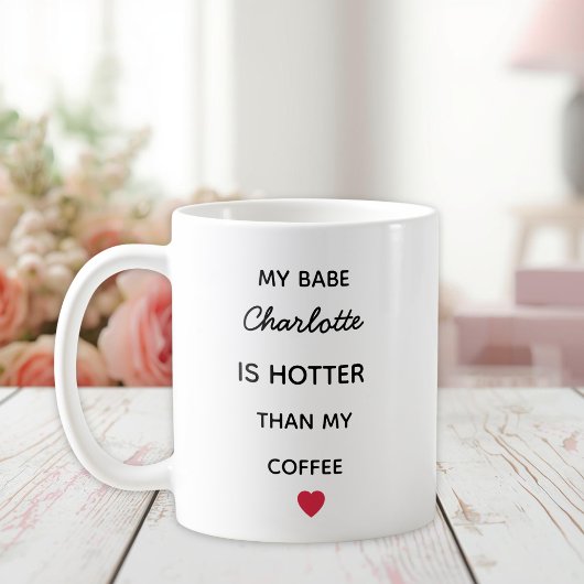 Moderne personalisierte Babe-Kaffeetasse Kaffeetasse