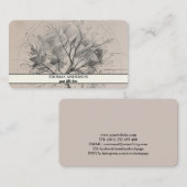 Moderne personalisierte Baum des Lebens - Farbige Visitenkarte (Vorne/Hinten)