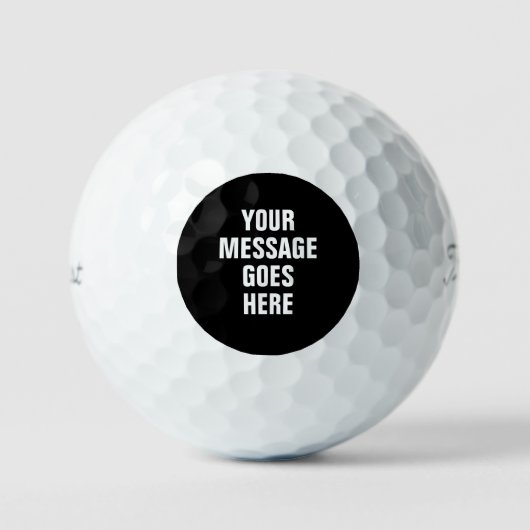 Moderne Personalisierte benutzerdefinierte Meldung Golfball (Vorderseite)